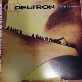 A sepia and olive-toned photographic image of silhouetted figures walking single file up a steep angled ramp or bridge toward a massive curved dome-like structure, with bold text and interlocking circle logo across the top.